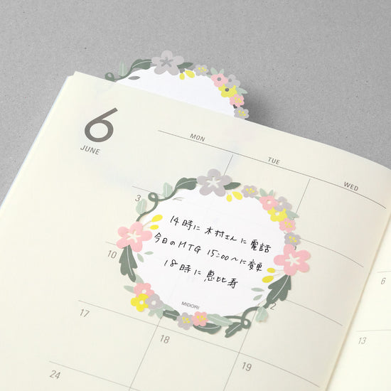 sticky-notes-couronne-de-fleurs vue 6