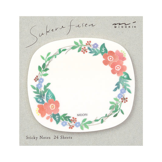sticky-notes-couronne-de-fleurs-1 vue 1