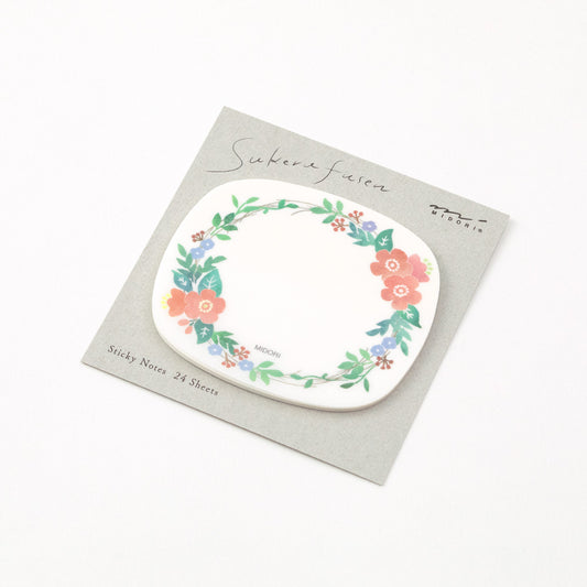 sticky-notes-couronne-de-fleurs-1 vue 2