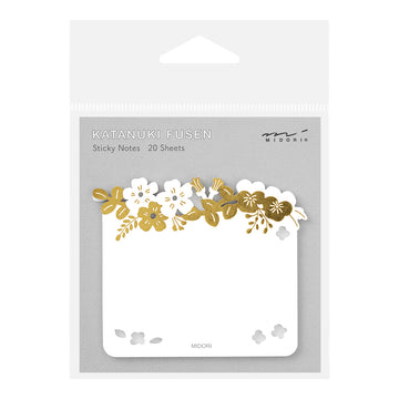 sticky-notes-fleurs-or vue 1