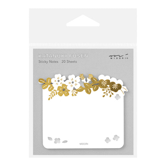 sticky-notes-fleurs-or vue 1