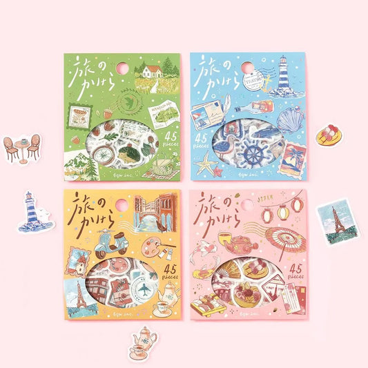 Stickers flakes dorés – Travel Fragments - BGM