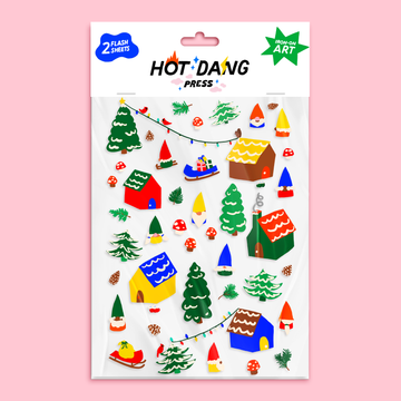 Winter Gnome Village – Transferts à repasser Hot Dang Press