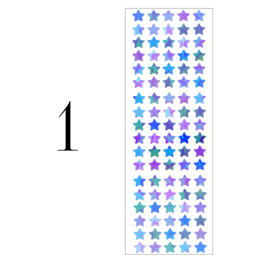 Stickers Etoiles Aurora – Coloris et Format au choix