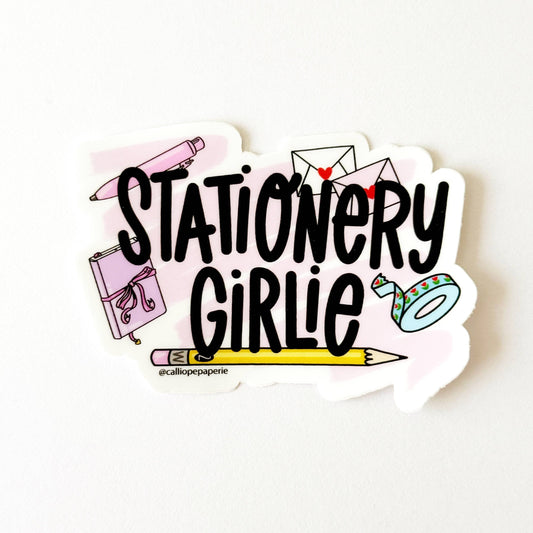 Autocollant vinyle – Stationery Girlie