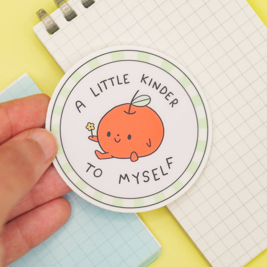 Sticker holographique – Petite pomme bienveillante – Ivna Lins