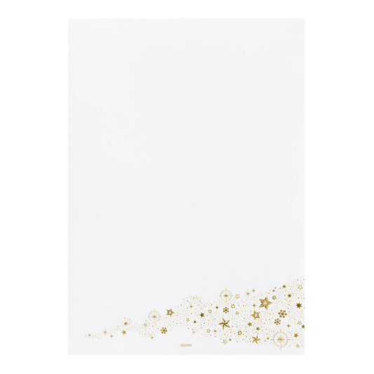 Papier à lettres Midori – Washi A5 « Étoiles précieuses »