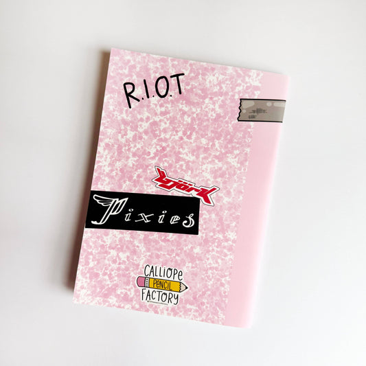 Album d’autocollants A5 – Pages repositionnables (Rose)