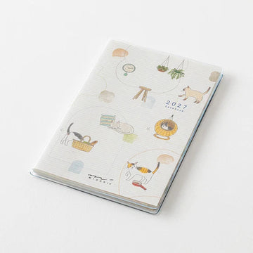Agenda Pocket Diary 2027 Mini B7 – Cat | Midori