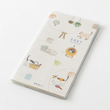 Agenda Pocket Diary 2027 B6 Slim – Cat | Midori