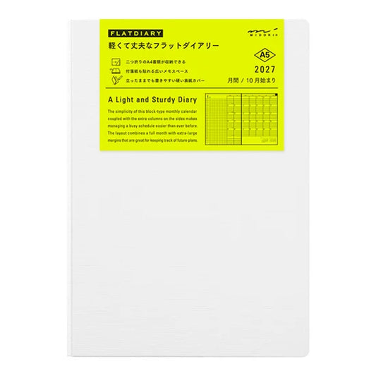 Agenda Flat Diary 2027 – A4 & A5 | Midori