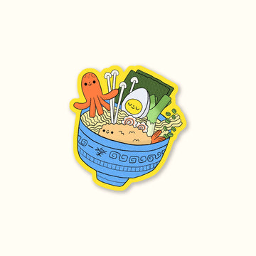Sticker vinyle – Bol de ramen kawaii – Ivna Lins