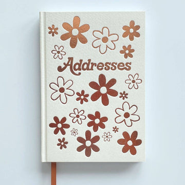 carnet-dadresses-daisies-cream vue 1