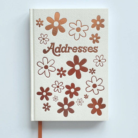 carnet-dadresses-daisies-cream vue 1