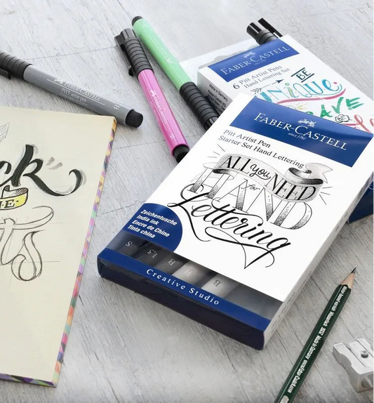 Kit feutres lettering Pitt Artist Pen – Faber-Castell – Modèles au choix