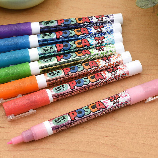 Set de 7 Marqueurs POSCA Métalliques – Couleurs Étincelantes 2