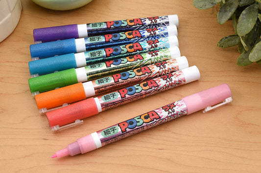 Set de 7 Marqueurs POSCA Métalliques – Couleurs Étincelantes 2