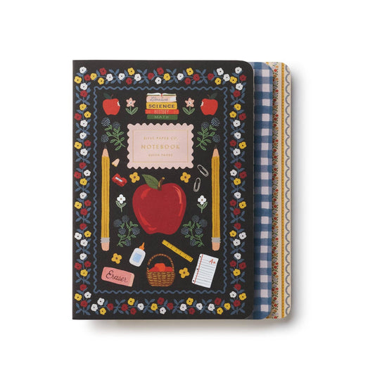 Ensemble de 3 carnets cousus – Schoolhouse - Rifle Paper Co.