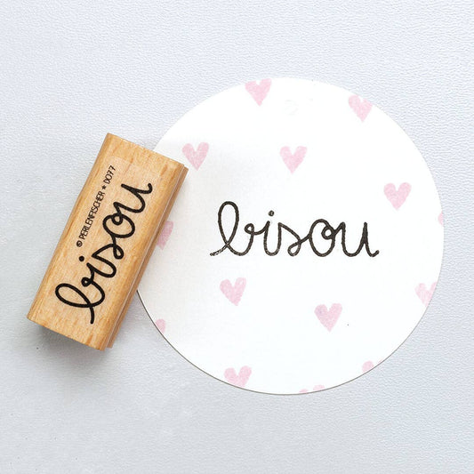 Tampon | Inscription Bisou – Perlenfischer