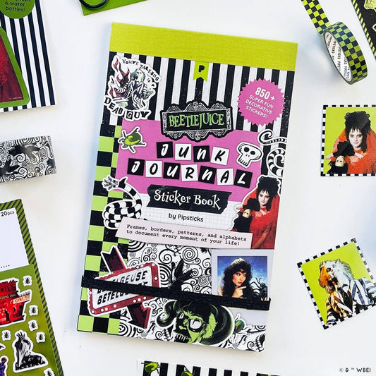Carnet de stickers « Beetlejuice Junk Journal » | Pipsticks