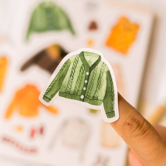 Planche de stickers Tricot d’automne | Wild Pencil Studio