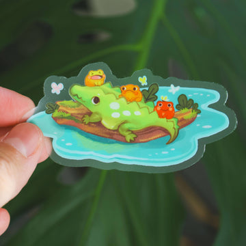 Sticker en vinyle (transparent) Gator Bus