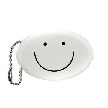 Porte monnaie Rétro - Happy Face (Blanc)