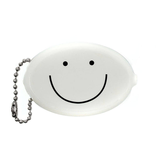 Porte monnaie Rétro - Happy Face (Blanc)