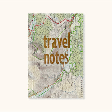 Carnet de voyage vintage – Multi-papiers cousu à plat – Sukie