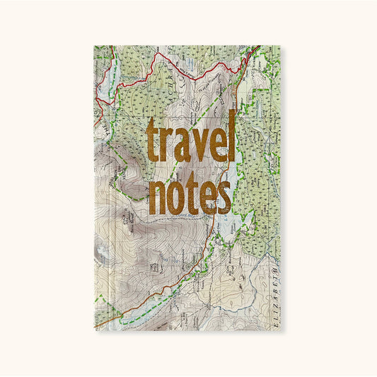 Carnet de voyage vintage – Multi-papiers cousu à plat – Sukie