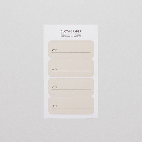 Cloth & Paper – Autocollants de planificateur d’étiquettes note