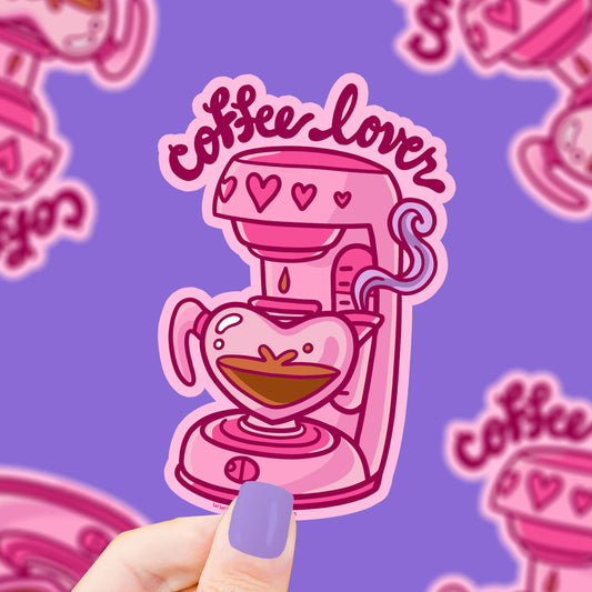 Sticker vinyle “Coffee Lover” – Turtle's Soup