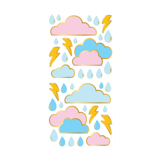 Stickers Météo Pastel - Sur le rouleau - Pipsticks