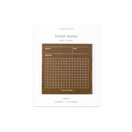 Cloth & Paper – Notes autocollantes "Note to Self"