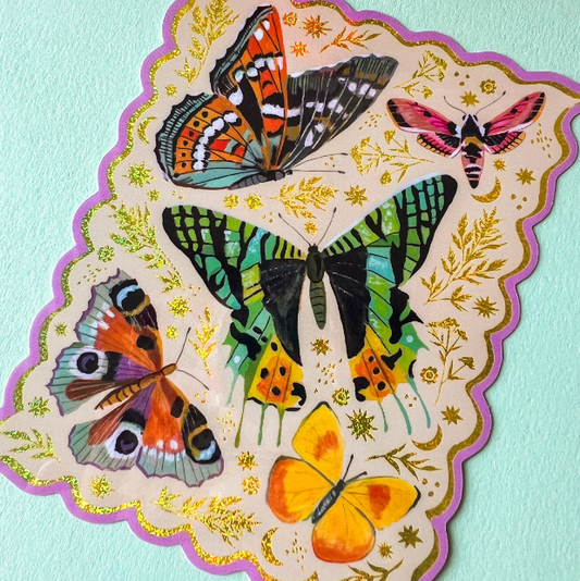 Sticker “Fly Away” Papillon – Katie Daisy