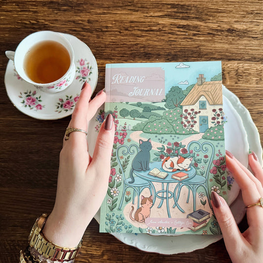 Journal de lecture Édition Cottage Core de Jane Austen - Anglais