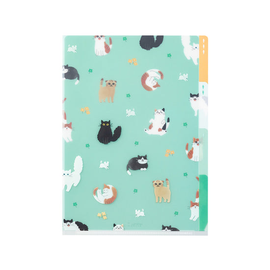 Pochettes / chemises à onglets Midori A5 chats