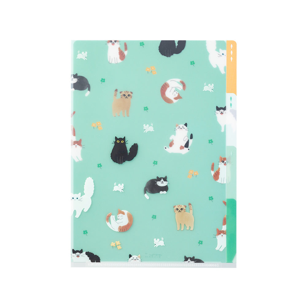 Pochettes / chemises à onglets Midori A5 chats