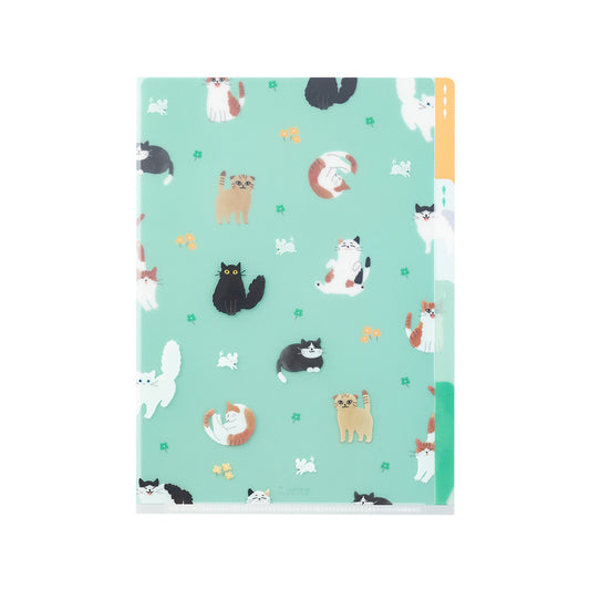 Pochettes / chemises à onglets Midori A5 chats