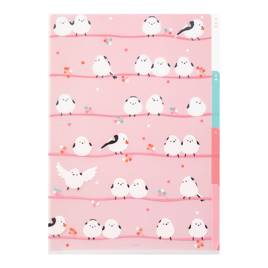 Pochettes / chemises à onglets Midori A4 mésanges