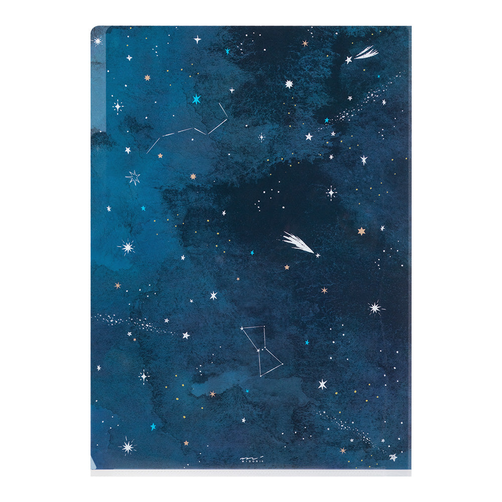 Pochettes / chemises à onglets Midori A4 étoiles dos