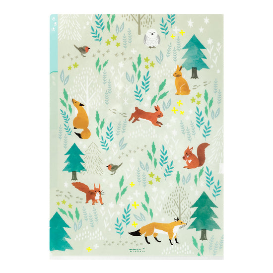 Pochettes / chemises à onglets Midori A4 forêt