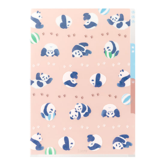 Pochettes / chemises à onglets Midori A4 pandas