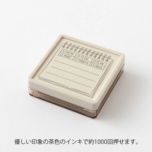 Tampon encreur Midori Paintable Stamp – Soft Color (Calendrier, Mémo & Recharges)