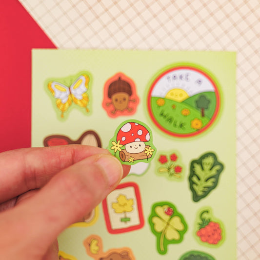 Planche de stickers – Aventures en forêt – Ivna Lins
