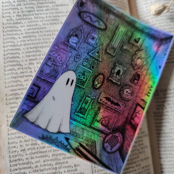 Sticker holographique Gallery of Curiosities Ghost | Jon Turner