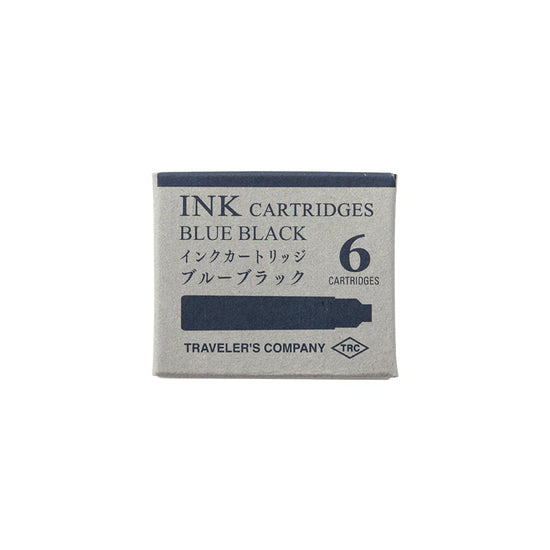 cartouche-dencre-bleu-noir-pour-stylo-plume-en-laiton vue 1