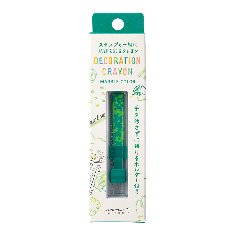 crayon-de-decoration-vert-melange vue 1