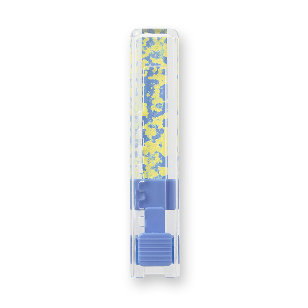 crayon-de-decoration-jaune-et-bleu vue 3
