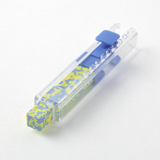 crayon-de-decoration-jaune-et-bleu vue 2